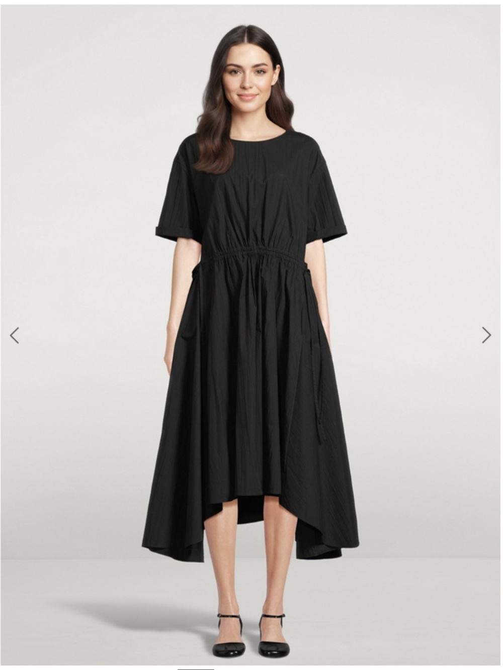 LAFAYETTE 148 NEW YORK Drawstring Midi Dress